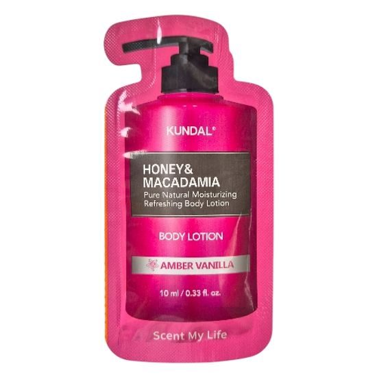 KUNDAL Přírodní tělové mléko Honey & Macadamia Body Lotion Amber Vanilla VZOREK