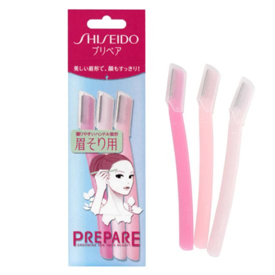 SHISEIDO Žiletky na obočí Prepare Face & Body Razor - L Type for Eyebrow (3 ks)