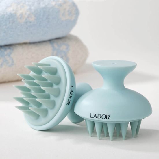 LA'DOR Masážní kartáč na vlasy Scalp Massager Shampoo Brush Blue