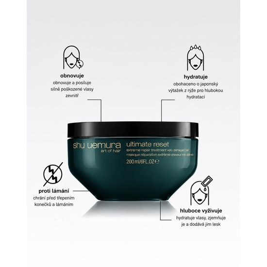 SHU UEMURA Maska na vlasy Ultimate Reset Extreme Repair Treatment (200 ml)