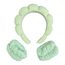 Cosmetic Headband and Anti-Drip Wristbands - Green