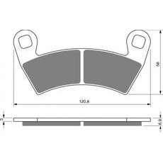 ZAVORNE OBLOGE GOLDFREN 313 S33 OFF-ROAD FRONT