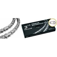 VERIŽNI SET EK - SREBRNA CHAIN 520 Z/3D, X-RING (X, NX, QX, XS), CHK FRONT SPROCKET JT CHK RUBBER CUSHIONED, CHK REAR SPROCKET SUPERSPROX ZA CFMOTO 650 GT, PREMIUM 2021-2023