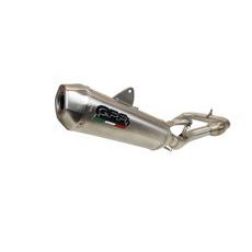 SLIP-ON EXHAUST GPR PENTACROSS PNT.MX.30.FTT BRUSHED TITANIUM INCLUDING LINK PIPE