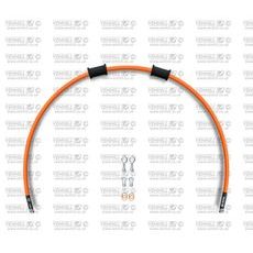 SET PREDNJIH ZAVORNIH CEVI VENHILL POWERHOSEPLUS KAW-8001FS-OR (1 CEV V KOMPLETU) ORANGE HOSES, STAINLESS STEEL FITTINGS