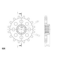 SPREDNJI VERIŽNIK SUPERSPROX CST-1535:15 15T, 525