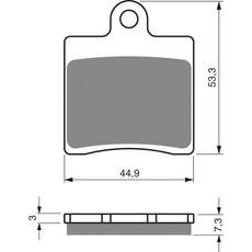 ZAVORNE OBLOGE GOLDFREN 367 S3 (1 SET = 4 PCS)