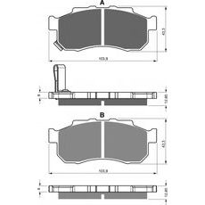 ZAVORNE OBLOGE GOLDFREN 338 S33 OFF-ROAD FRONT