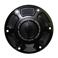 FUEL CAP WITH QUICK ACTION SYSTEM ACCOSSATO FC007 IN CNC-WORKED ALUMINIUM ČRN