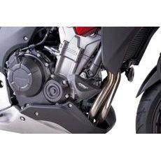 FRAME SLIDERS PUIG PRO 6468N BLACK WITH GREY RUBBER