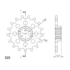 SPREDNJI VERIŽNIK SUPERSPROX CST-312:14