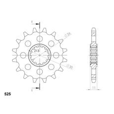 SPREDNJI VERIŽNIK SUPERSPROX CST-1591:15 15T, 525