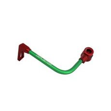 LEVER GUARD ACCOSSATO WITH GREEN HOSE AND JOINT LEFT, ALUMINIUM