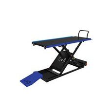 MOTORCYCLE LIFT LV8 GOLDRAKE 600HC FLOOR VERSION EG600HCE.B WITH ELECTRO-HYDRAULIC UNIT (BLACK AND BLUE RAL 5005)