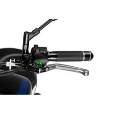 CLUTCH LEVER WITHOUT ADAPTER PUIG 3.0 210PV POKLOPNA (FOLDABLE) SILVER/GREEN