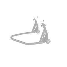 REAR DISASSEMBLED STAND ACCOSSATO AV001 IN ALUMINIUM WITH “L”-SHAPED BRACKET