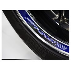 WHEEL RIM STICKER JMT PERFORMANCE REFLEX BLUE