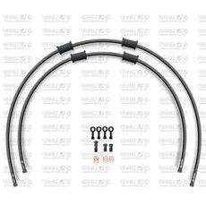 STANDARD FRONT BRAKE HOSE KIT VENHILL POWERHOSEPLUS BMW-10010FB-BK (2 CEVI V KOMPLETU) BLACK HOSES, BLACK FITTINGS