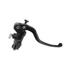RADIAL BRAKE MASTER CYLINDER ACCOSSATO CL028 16X18 WITH BLACK ANODYZED BODY AND FIXED GREEN LEVER (NUT+LEVER)