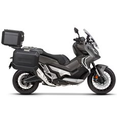 KOMPLET ALUMINIJASTIH KOVČKOV Z NOSILCI IN PLOŠČO SHAD TERRA BLACK, 48L ZADNJI KOVČEK IN 47L STRANSKI KOVČKI SHAD HONDA X-ADV 750