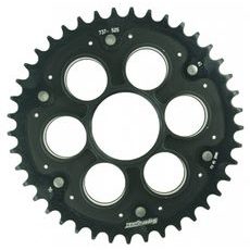 REAR SPROCKET STEALTH WITH ALLOY DISC SUPERSPROX RSA-737_525:41-BLK ČRN 41T, 520