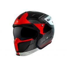 TRIAL HELMET MT HELMETS STREETFIGHTER SV S TOTEM B15 MATT RED XXL