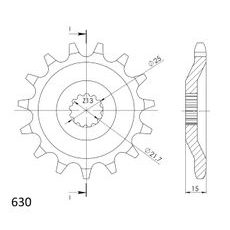 SPREDNJI VERIŽNIK SUPERSPROX CST-514:15 15T, 630