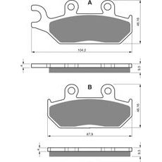ZAVORNE OBLOGE GOLDFREN 033 AD OFF-ROAD FRONT