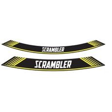 RIM STRIP PUIG SCRAMBLER 9134G YELLOW SET OF 8 RIM STRIPS