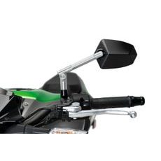 VZVRATNO OGLEDALO PUIG GT.1 019DN ANODIZED ALUMINIUM / BLACK LEVI