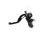 Radial Clutch Master Cylinder ACCOSSATO CL052 PRS 16x15-16-17 with black anodyzed body and silver Revolution lever (nut+lever)
