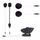 Complete kit for your second helmet MIDLAND C1252.02 for BT PRO, BT PRO S and BT Mesh (speakers super bass sound)