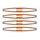 Rim strip PUIG 21833T oranžna set of 8 rim strips
