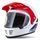 Motocross Helmet CASSIDA FORMX FLATOUT white/ blue/ red/ red peak 2XL