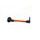 Lever guard ACCOSSATO with orange hose and joint right, aluminium
