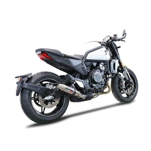 SLIP-ON EXHAUST GPR DEEPTONE Y.186.DE BRUSHED STAINLESS STEEL INCLUDING REMOVABLE DB KILLER AND LINK PIPE