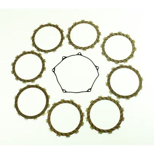 FRICTION PLATES KIT WITH CLUTCH COVER GASKET ATHENA P40230082