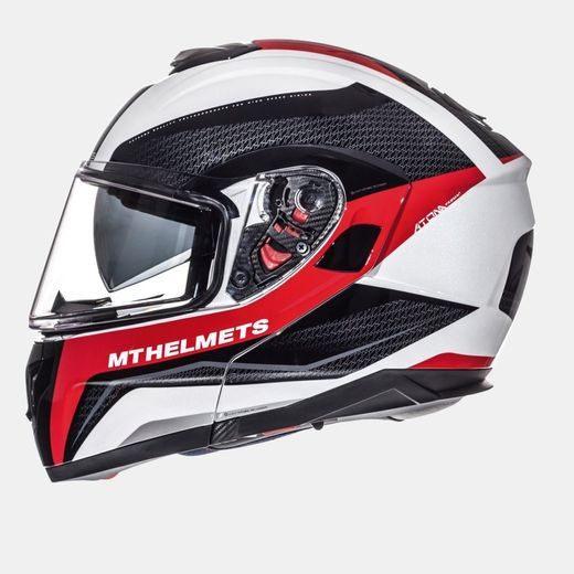 HELMET MT HELMETS ATOM SV PEARL WHITE L