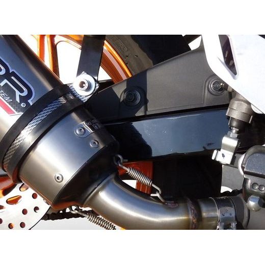 SLIP-ON EXHAUST GPR NEW GRAND PRIX EVO TITANIUM H.205.GPAN.TO BRUSHED TITANIUM INCLUDING REMOVABLE DB KILLER AND LINK PIPE