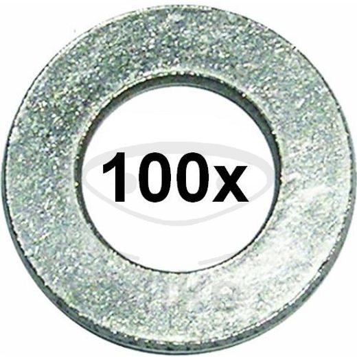 WASHER JMT STAINLESS 100 PIECES