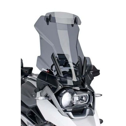 WINDSCREEN PUIG TOURING WITH VISOR 6504H SMOKE