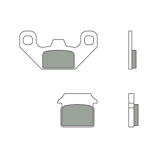 ZAVORNE OBLOGE BREMBO 07099 CC SCOOTER