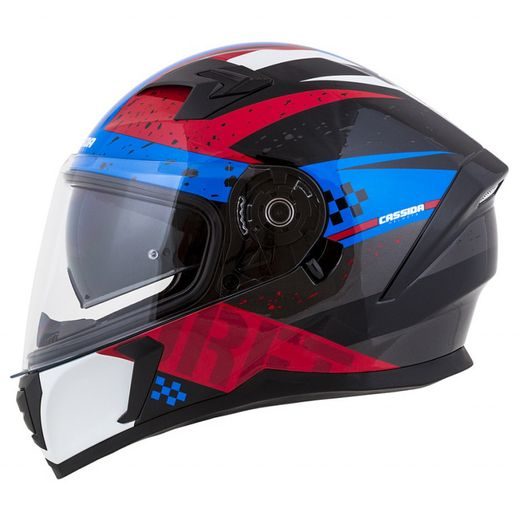 FULL FACE HELMET CASSIDA INTEGRAL 3.0 DRFT PEARL BLUE / RED 2XL