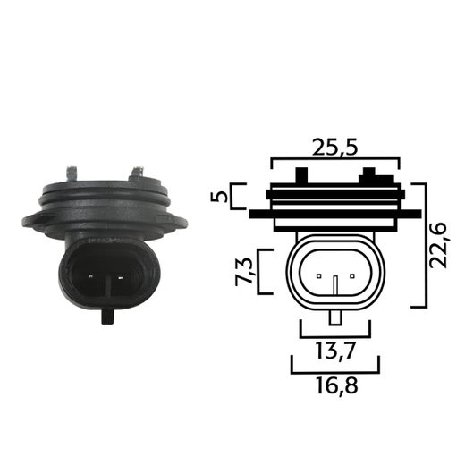HOLDER FOR BULBS RMS 246472060 H1