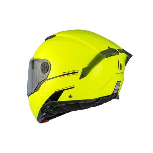 HELMET MT HELMETS ATOM 2 SV SOLID A3 GLOSS FLUOR YELLOW XXL