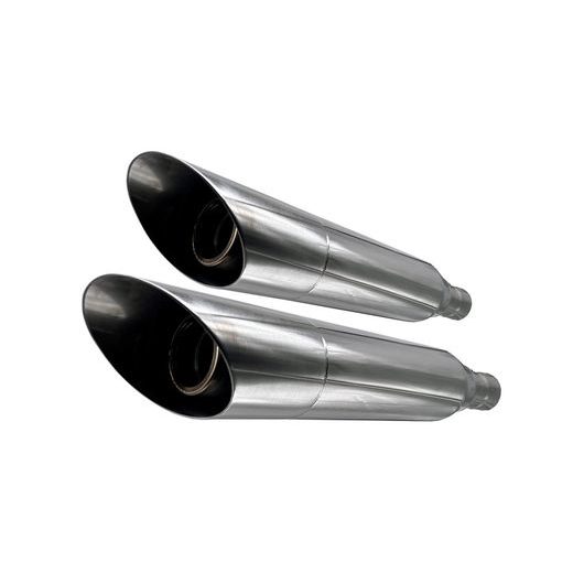 DUAL SLIP-ON EXHAUST GPR SHASH HD.24.1.SL POLISHED STAINLESS STEEL