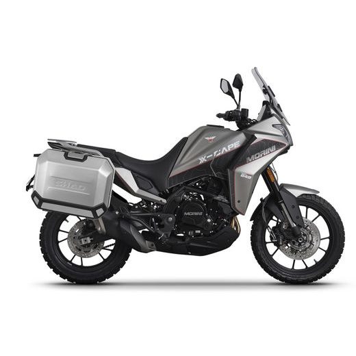 KOMPLET STRANSKIH ALUMINIJASTIH KOVČKOV Z NOSILCI 36L SHAD TERRA SHAD MOTO MORINI X-CAPE 649