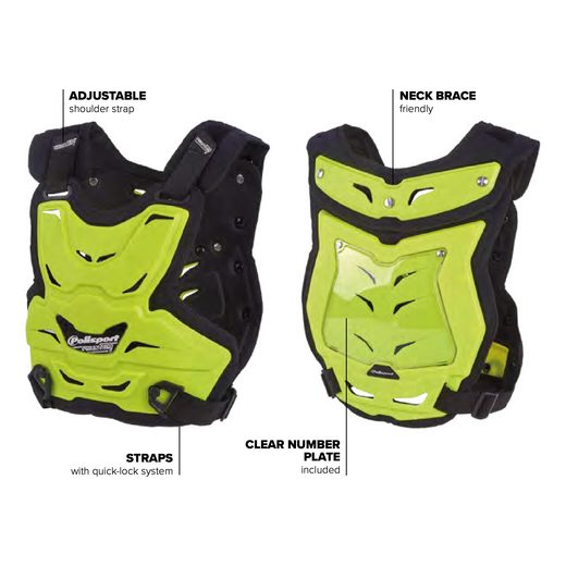 CHEST PROTECTOR POLISPORT PHANTOM LITE 8003700001 ČRNA