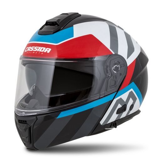 FULL FACE HELMET CASSIDA MODULO 2.0 PROFILE PEARL WHITE/ BLACK/ BLUE/ RED/ GREY XS