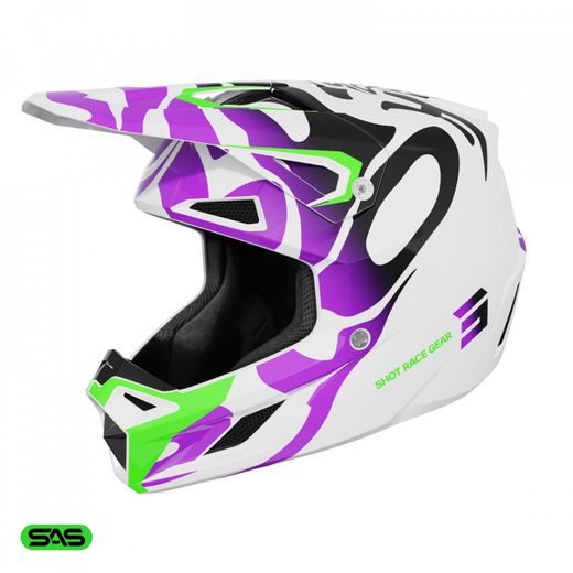 HELMET SHOT SPEED KID GHOST A05-21OB-EK2-01 PURPLE GLOSSY S